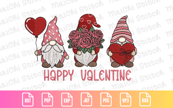 Adorable Valentine Gnome Trio for Holiday Projects