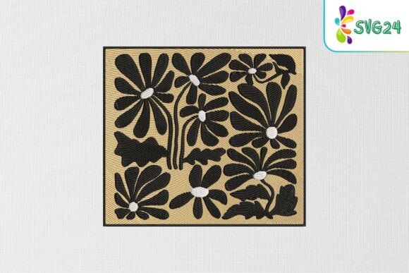Black Floral Pattern: A Bold and Elegant Embroidery Choice