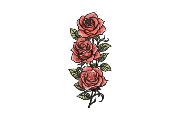Charming Mini Roses for Seasonal Embroidery