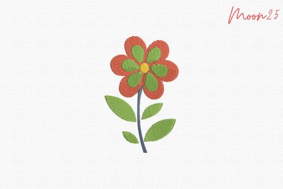 Colorful Daisy: A Fresh and Joyful Embroidery Design