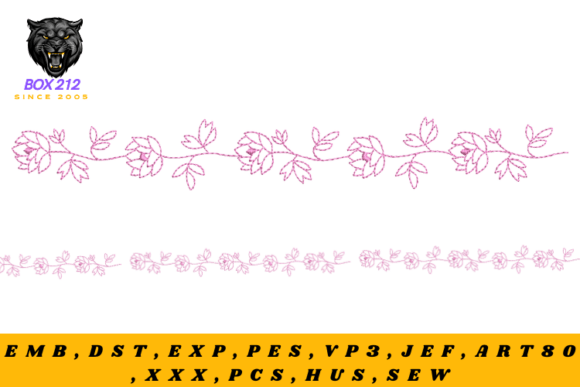Elegant Embroidery Borders for Festive Projects