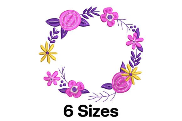 Flowers Border Frame: A Stylish Embroidery Choice