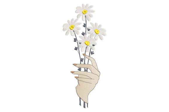 Hand Holding Daisy Flowers: A Touch of Elegance